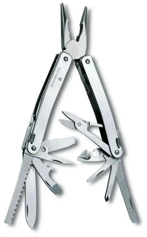 Мультитул Victorinox SwissTool Spirit X Plus Ratchet, 36 функций,  серебристый [3.0236.l]